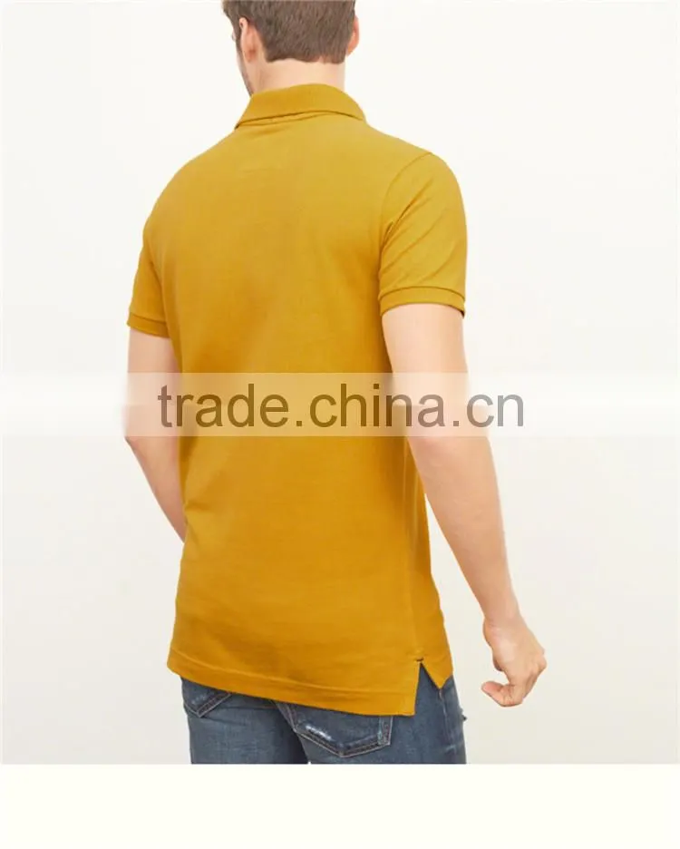 Wholesale low price custom two color polo shirt golf polo