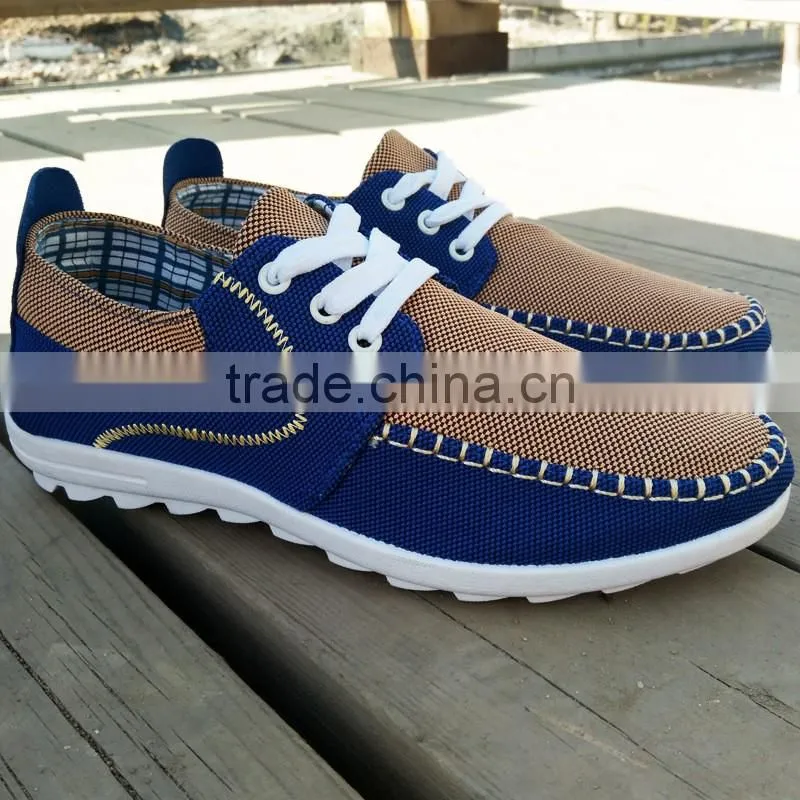 Lastest design alibaba china flat canvas shoe man trainers shoes 2017
