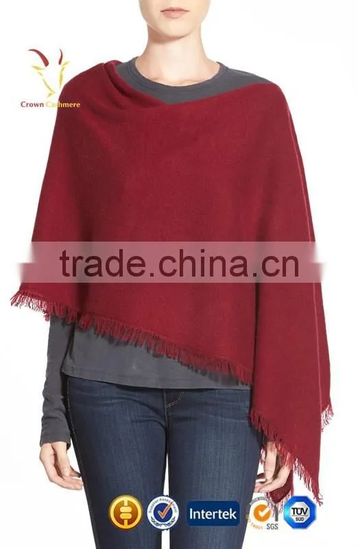 Red Winter Cape for Women,Wraps Ponchos