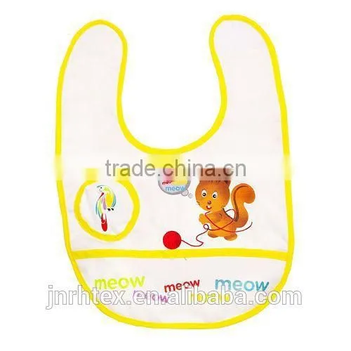 Absorbable eco-friend cotton baby bibs printing for promotion