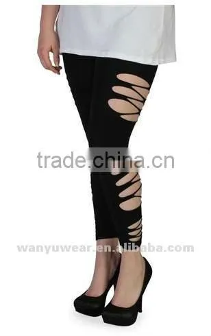 plus size seamless lazer cut leggings