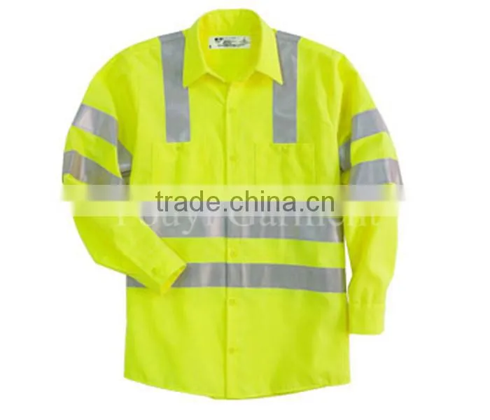 extra wide reflective tape yellow China supplier clothing safety workwear vest