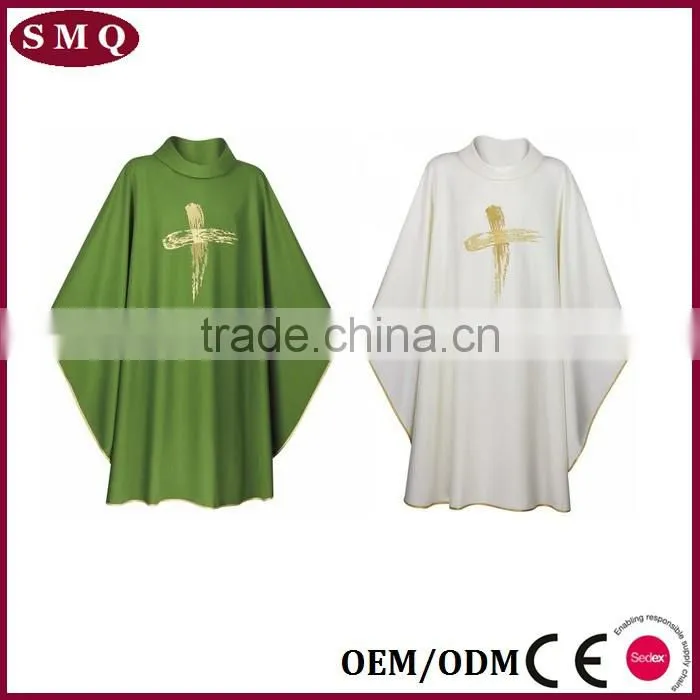 Italian poly with gold thread embroidery vestment