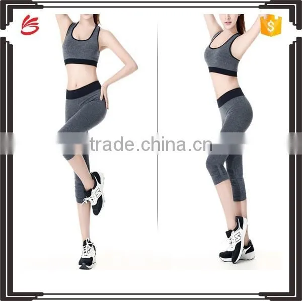 High quality Casual yoga clothing wholesale pants /tank tops sets
