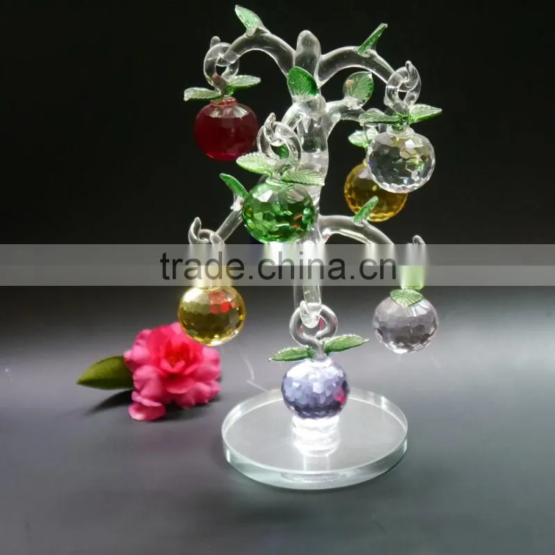 Beautiful crystal apple tree model
