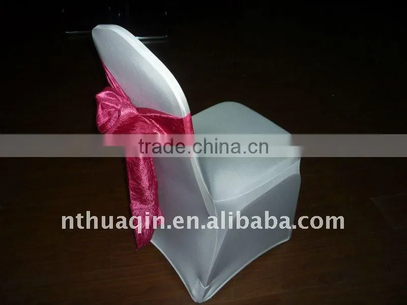 Crinkle taffeta chair cover sash and chair sash for wedding