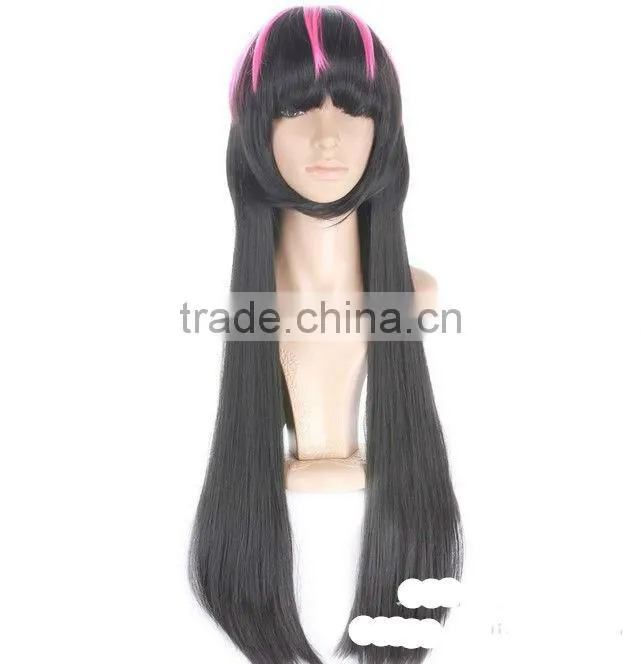 Synthetic Multicolor Lace Wigs Made by Machine and Vendors from China Best Selling Long Wigs for Cosplay Wholesaler DB01400