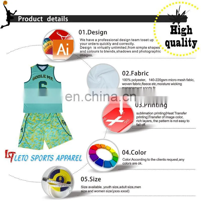 Reversible mesh basketball uniforms /sublimated blank basketball suits/teamwork athletic basketball shirts/shorts