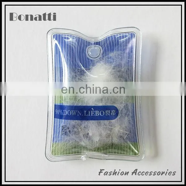 custom logo down feather clothing label