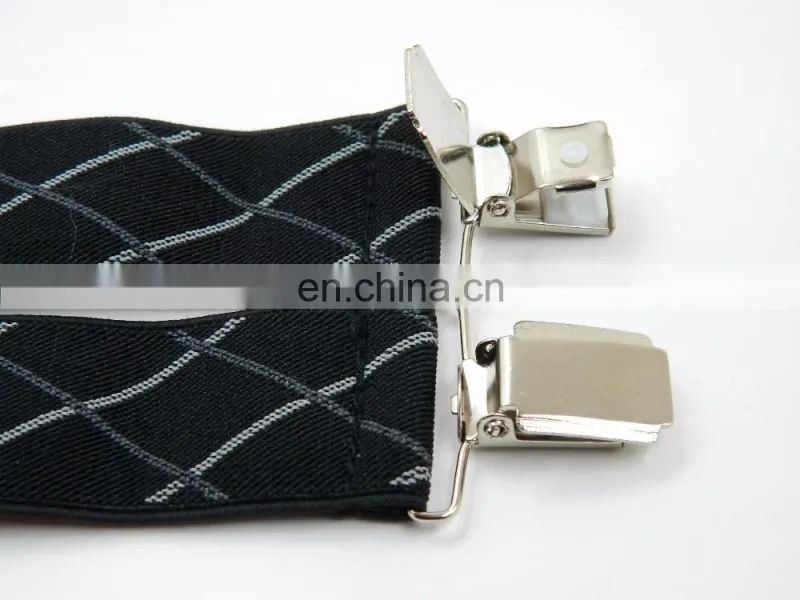 Yiwu wholesale fashion X shape Jacquard braces suspenders for men custom suspenders men's suspenders