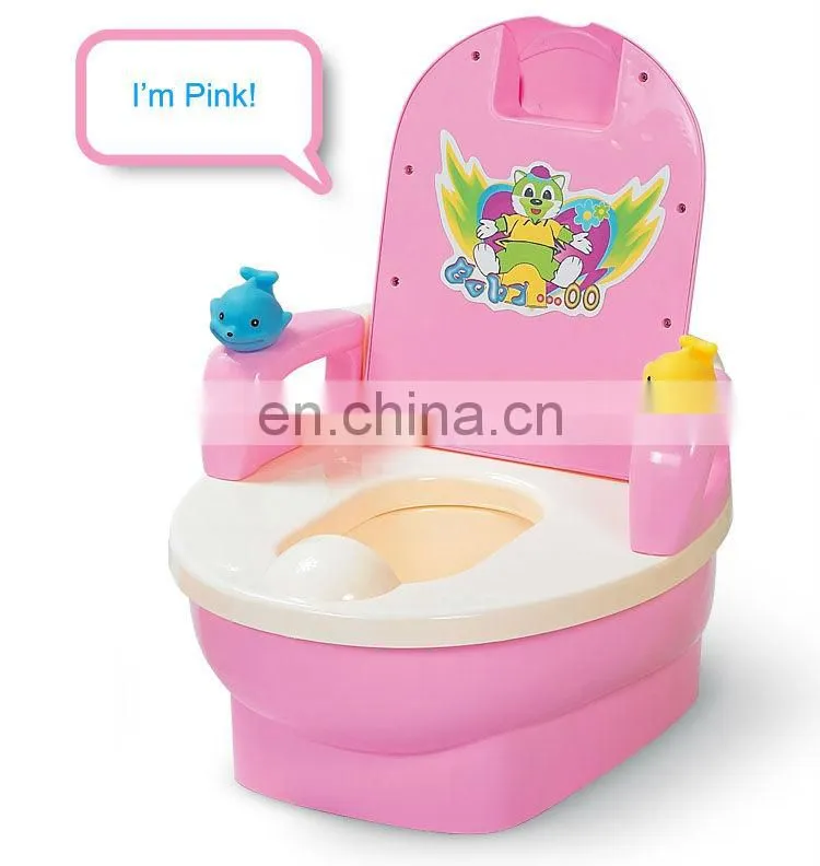 color full plastic convenient baby potty