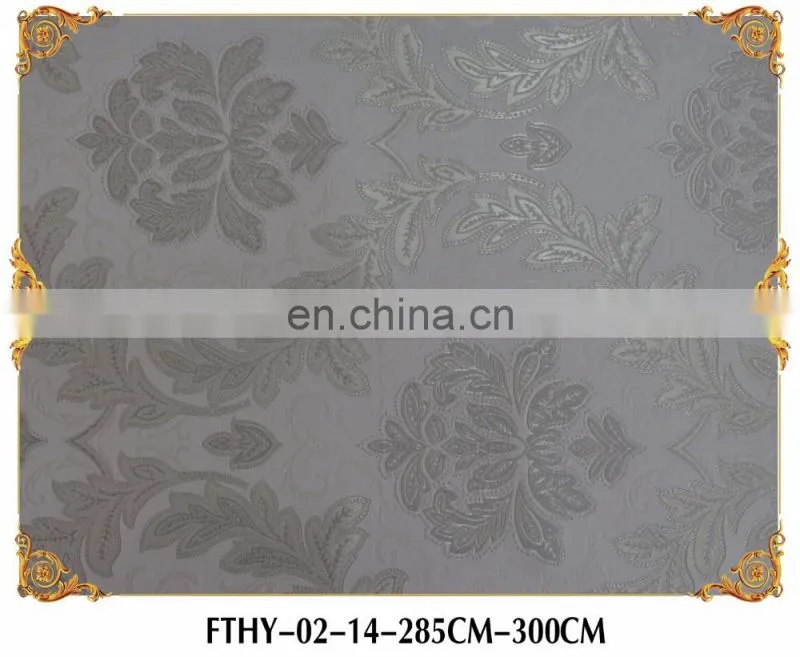 Feitex Textile Wall Paper Seamless Wall Covering ,high quality interior wallpaper, High Quality Jacquard Wallpaper