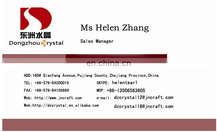 Dongzhouy crystal pointback stone/chaton