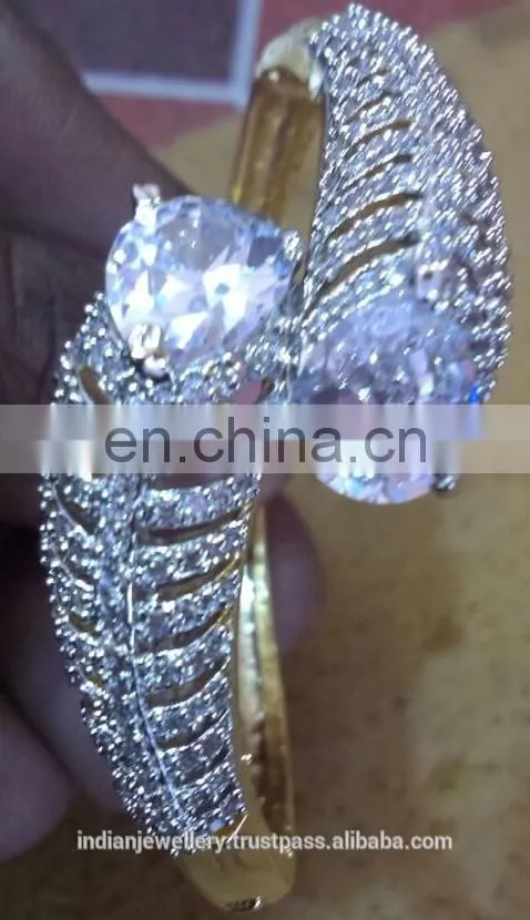 Cubic zircon jewelry bangles manufacturer, Cubic zircon jewellery bangle exporter