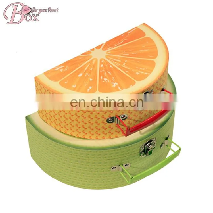 Summer Fresh Fruit OEM Cardboard Cute Children Suitcase