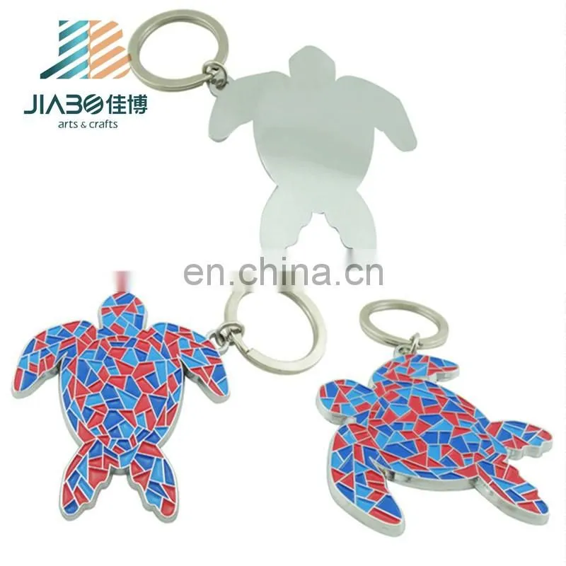 Jiabo custom make pom pom pokemon logo blank metal key chain