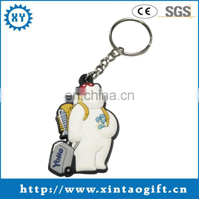 High quality custom soft pvc rubber keychain