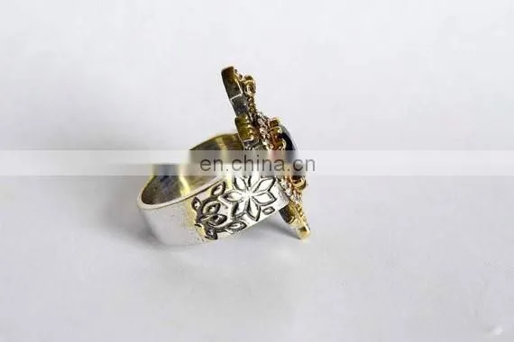 2017 Best selling products tortoise shaped rings,handmade blue crystal tortoise shaped rings for hers