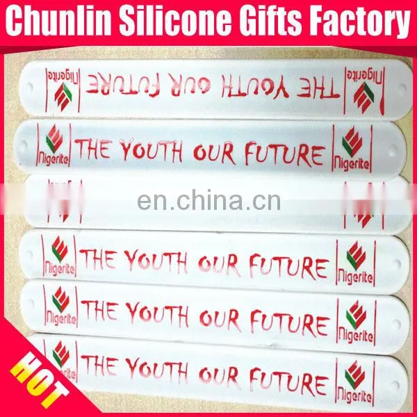 Popular Printing Silicone Slap Bracelets