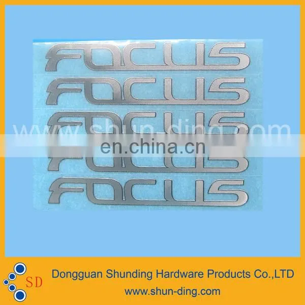 Aluminum number letter 3D sticker