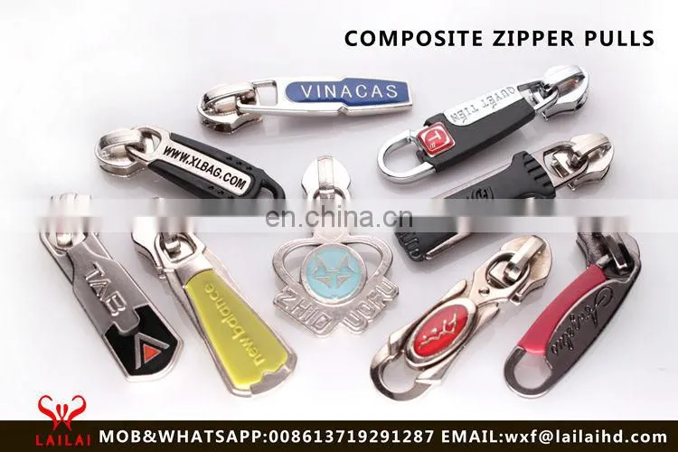 Colorful zipper puller head for bags