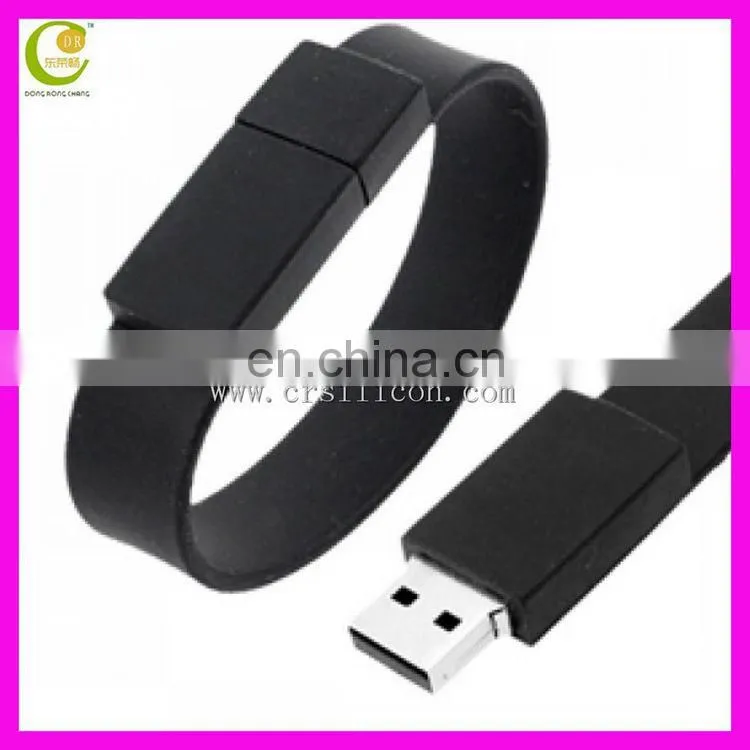 Promotion Gift Christmas Present Colorful Silicon Wristband/ Bracelet Usb Flash Drive
