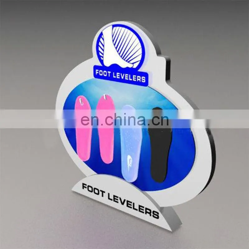 Custom high end acrylic shoe insole display