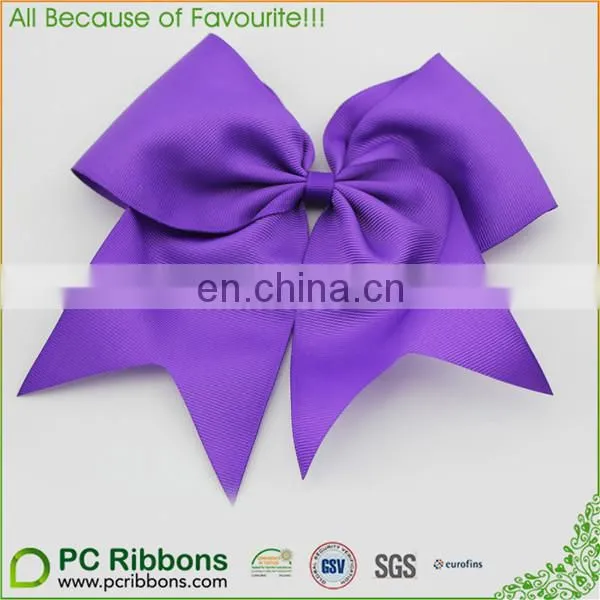 Extra Large Classic Elastic Ponytail Uniform Cheer Bow