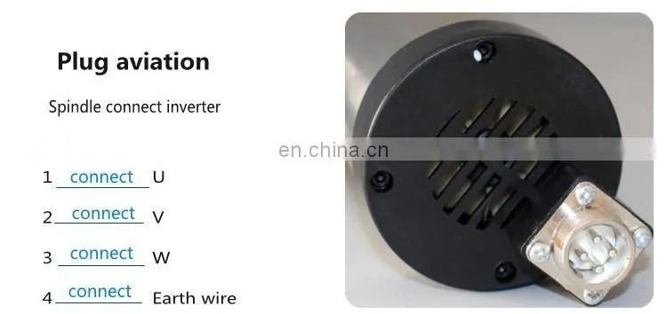 HONGJUN 2.2kw Air Cooled Spindle Kit 2.2KW 220v CNC Air Spindle Motor And 2.2kw 220V Inverter