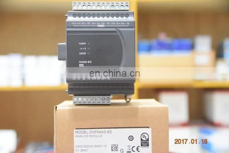 Factory Price Delta ES2 Series PLC Controller Module DVP04AD-E2 for smart home control system
