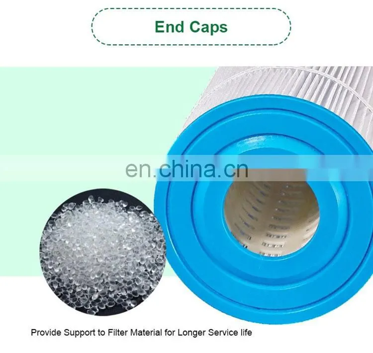 Manufacturer 0.45,1,2,3,10 micron Polyester pleated swimming pool spa cartridge filter