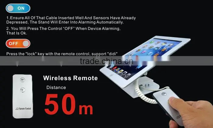 100% secure Standalone Rechargeable Security Holder For Tablet PC