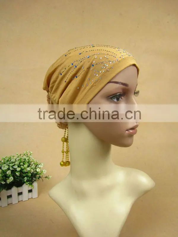 A522 fashion flower islamic hijab cap,muslim hejab hat