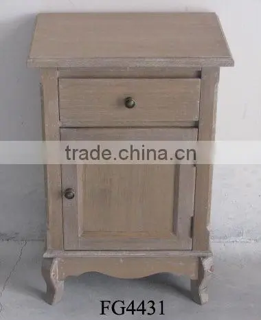 PAULOWNIA WOOD BEDSIDE TABLE
