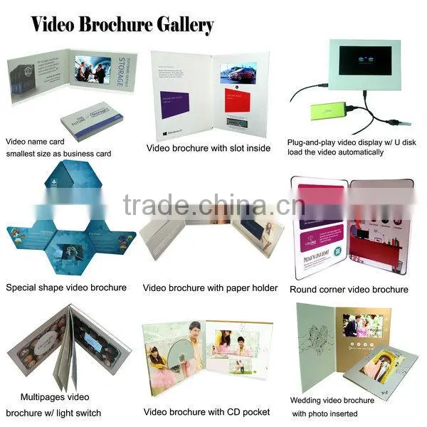 Hot sale hard cover versions available video brochure