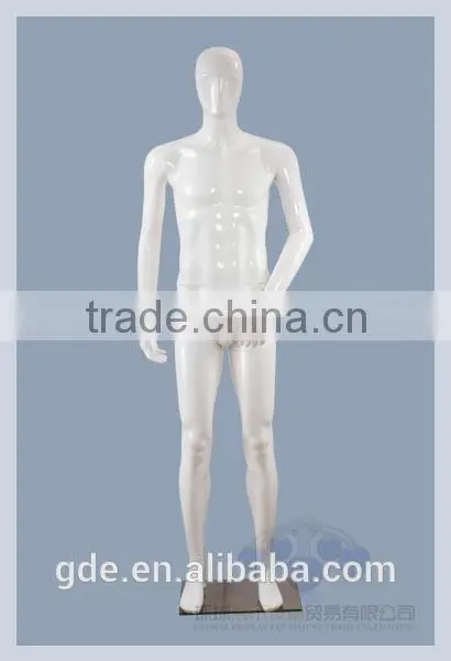 Fasion window display shiny full body male plastic mannequin