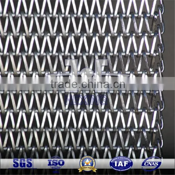 304 Stainless Steel Balanced Weave Chain Conveyor Belt