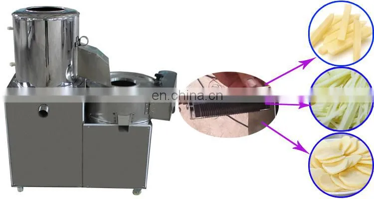 Semi Automatic Potato Chips French Fries Making Machine Processing Line