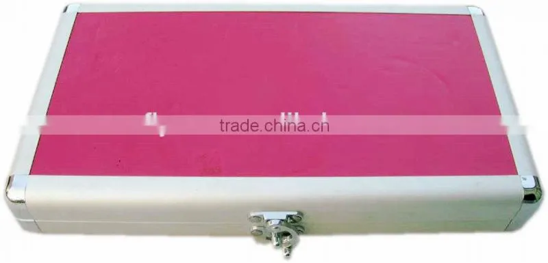 personalized cd case aluminum frame waterproof shell square cd tin case with cd bag inside