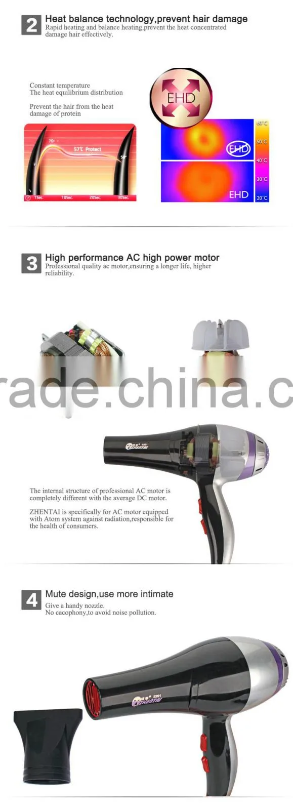 Wholesale Hot-selling Hair Dryer Travel Hair Dryer 2015