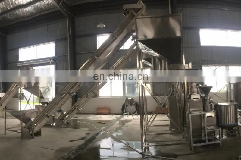 Factory Shanghai Full automatic Nuts paste grinder grinding making machine peanut butter processing plant production line