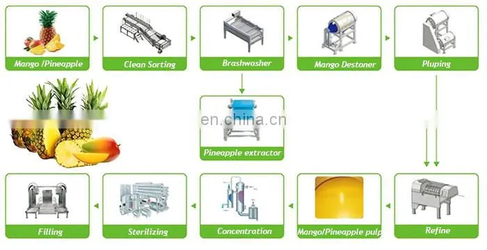 Industrial Juice Making Plant/Small Scale PET Bottle Juice Hot Filling Machine/Concentrate Fruit Juice Production Complete Line