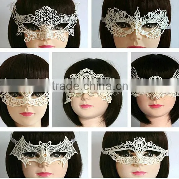 Cheapest price Fashion Sexy Womens Party Club Hollow Lace Eye Mask black and white masquerade masks