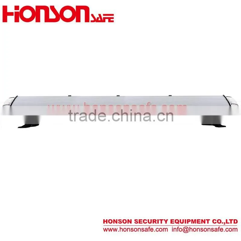 led warning lightbar 47'' Hot sell DC12V 24V Low-Profile vehicle warning police lightbar with speaker HS8130