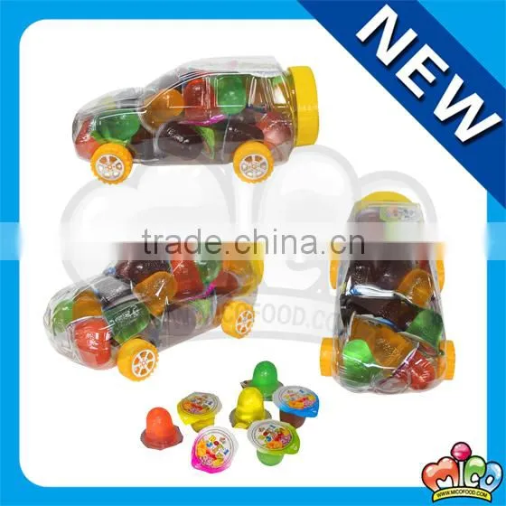 mini cup jelly in mini car jar