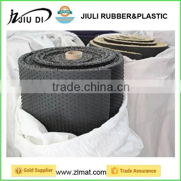 Anti-slip little foot printed pvc coil bath mat