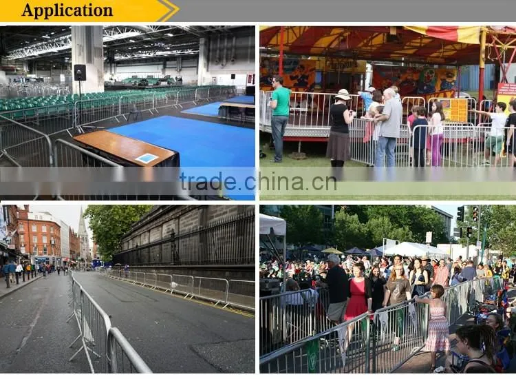 High safety road control crowd barriers