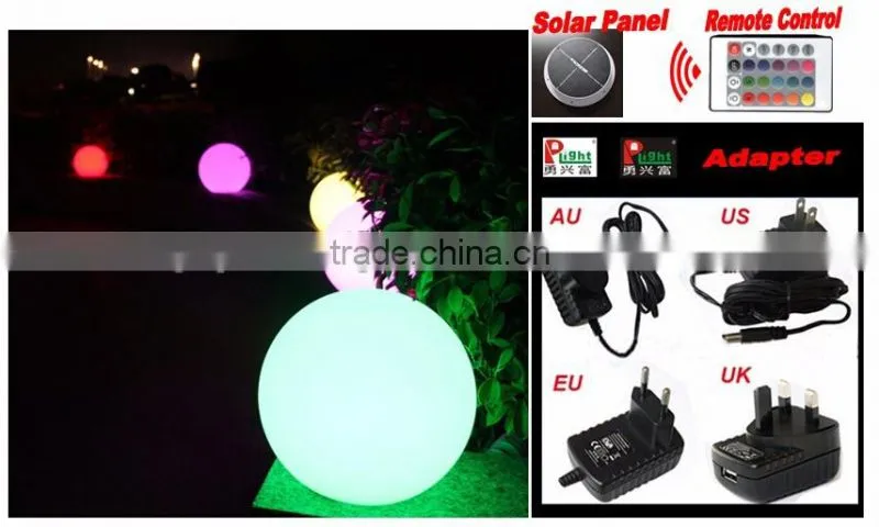 Solar LED ball with remote control YXF-800S1