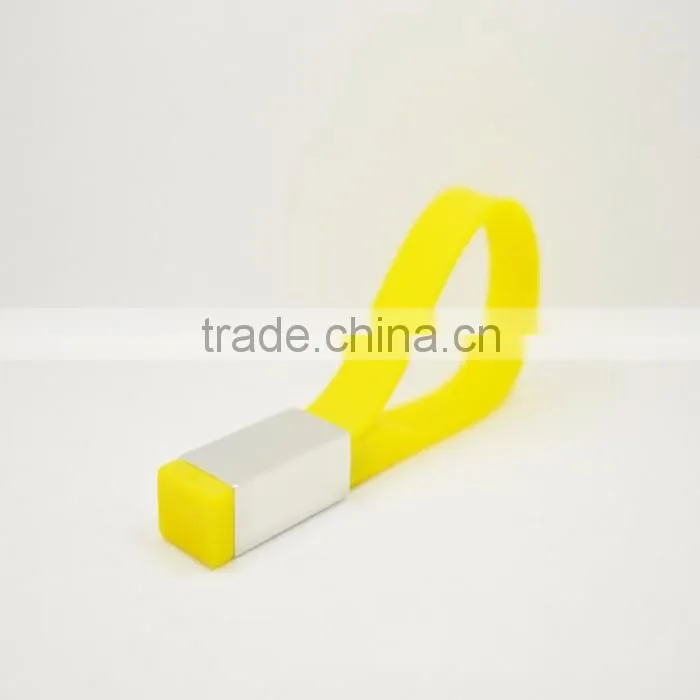 Shenzhen Colorful gift rubber wrist band usb flash pen drive