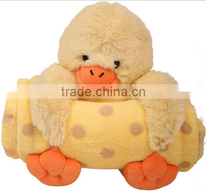 New style soft baby toy stuffed plush toy blanket animal with blanket